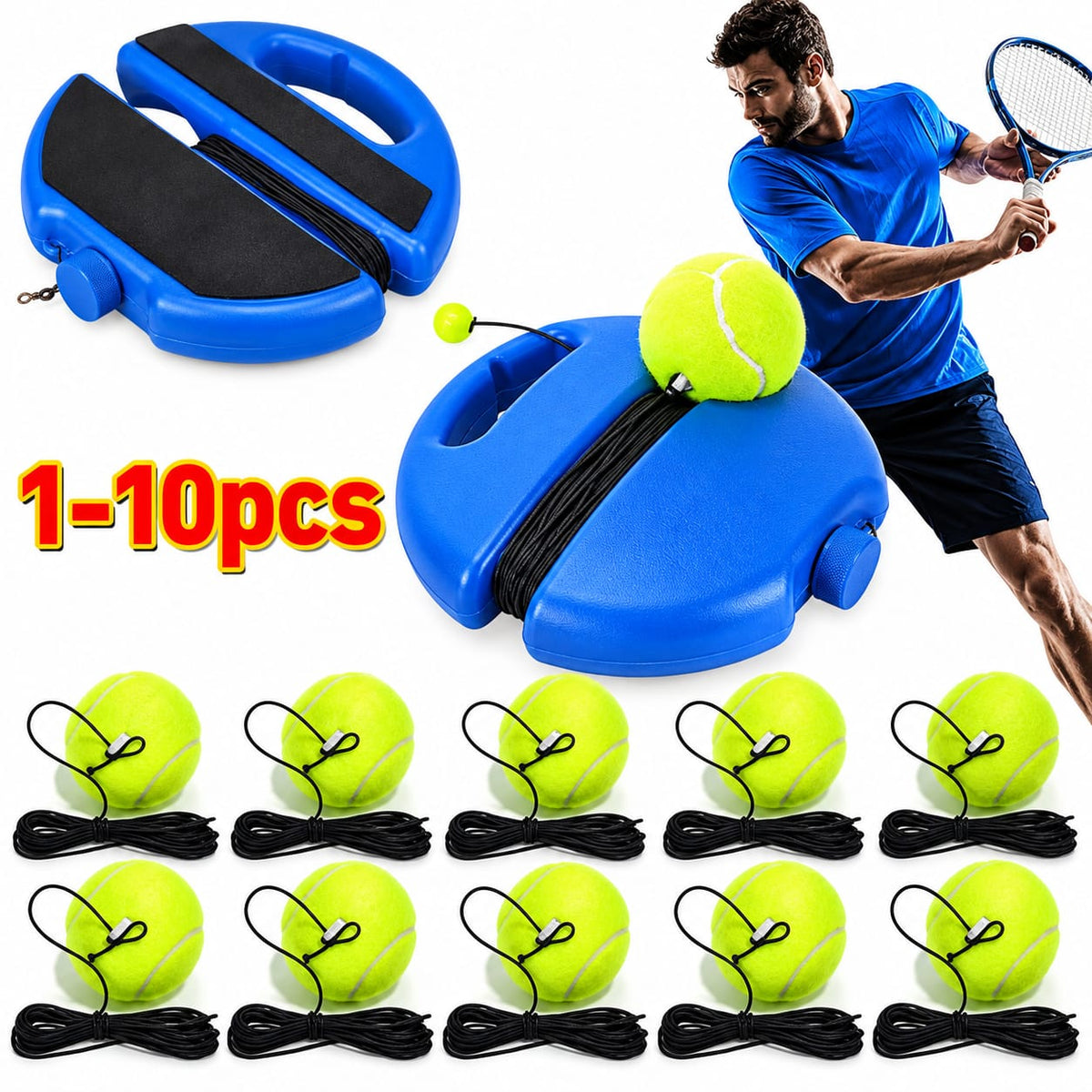ENTRENADOR DE TENIS CON PELOTA DE REBOTE